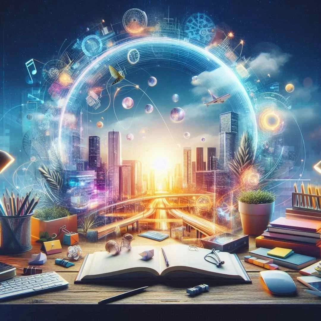 Livres et ordinateur représentant la recherche du nom de domaine parfait pour une PME québécoise — SolutionDGM