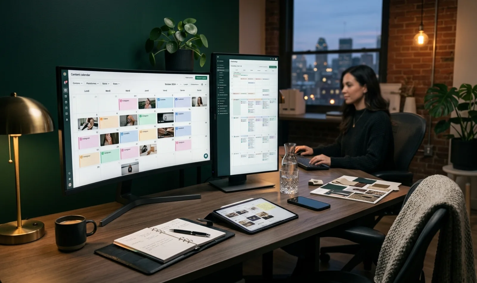 Calendrier de contenu réseaux sociaux pour PME québécoises