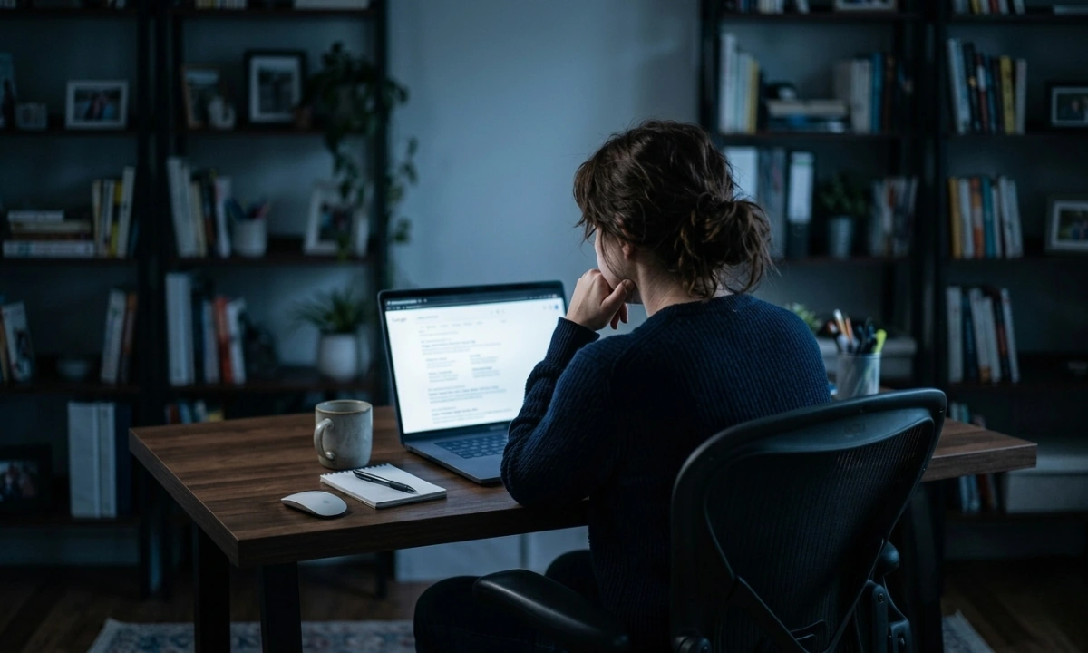 Propriétaire de PME cherchant son entreprise sur Google sans la trouver en première page 